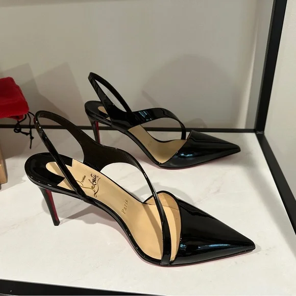 Christian Louboutin “Brandina 85 Patent” in Black. Size 37. NEVER WORN! - Picture 4 of 9
